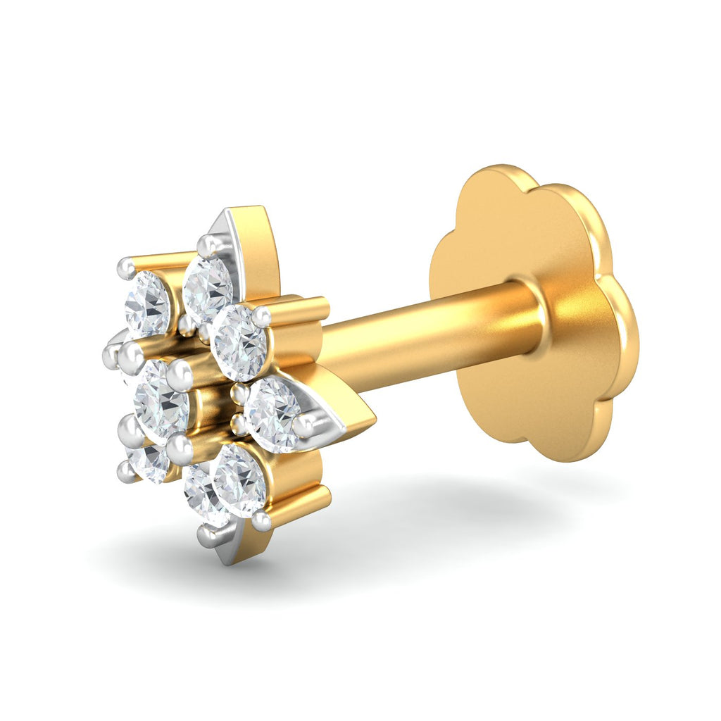 Agni Gold Screw Nose Stud