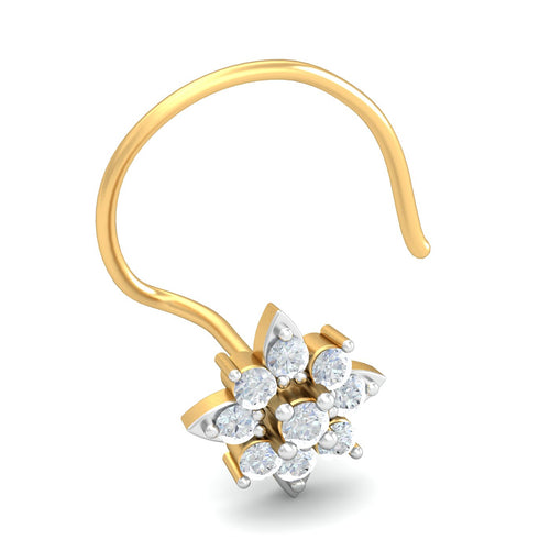 Agni Gold Nose Pin