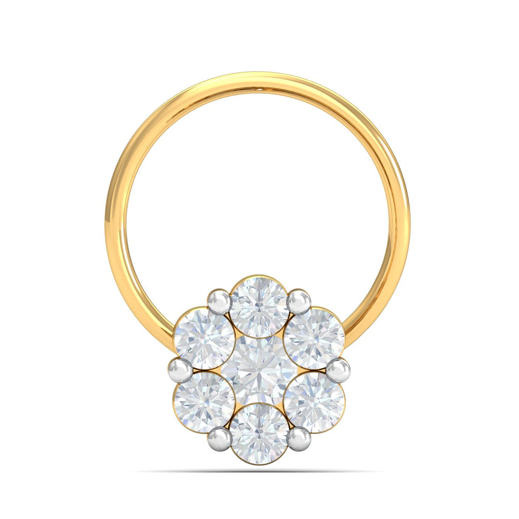 Lusture Solitaire Nose Pin