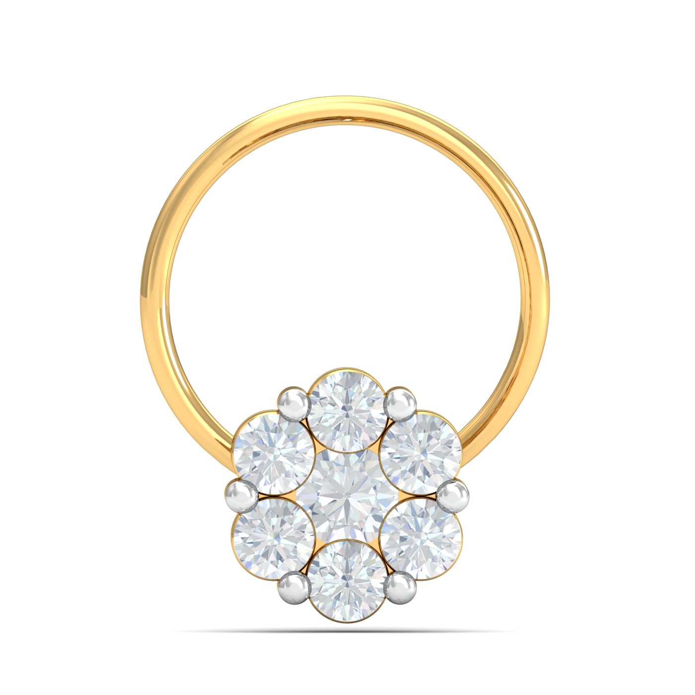 Lusture Solitaire Nose Pin