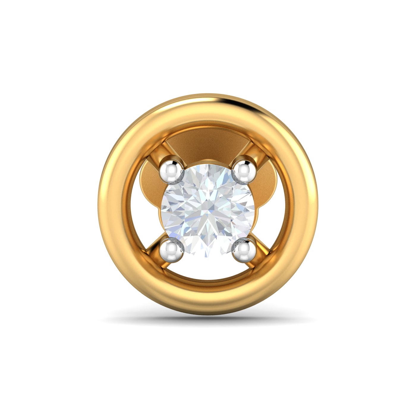 Round 0.06 Carat Nose Stud