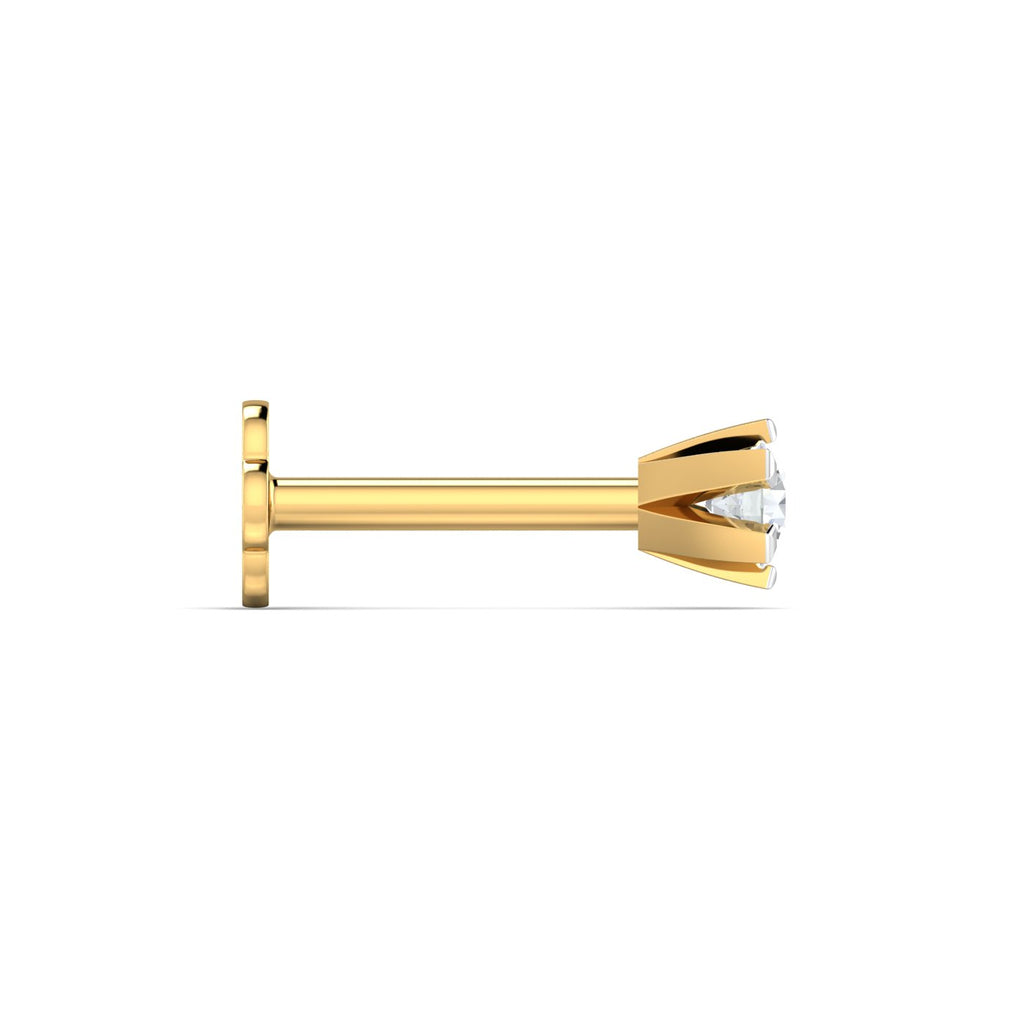 Classic 6-Prong 4-Cent Nose Stud