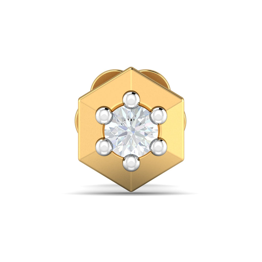 Hexagon Nose Stud