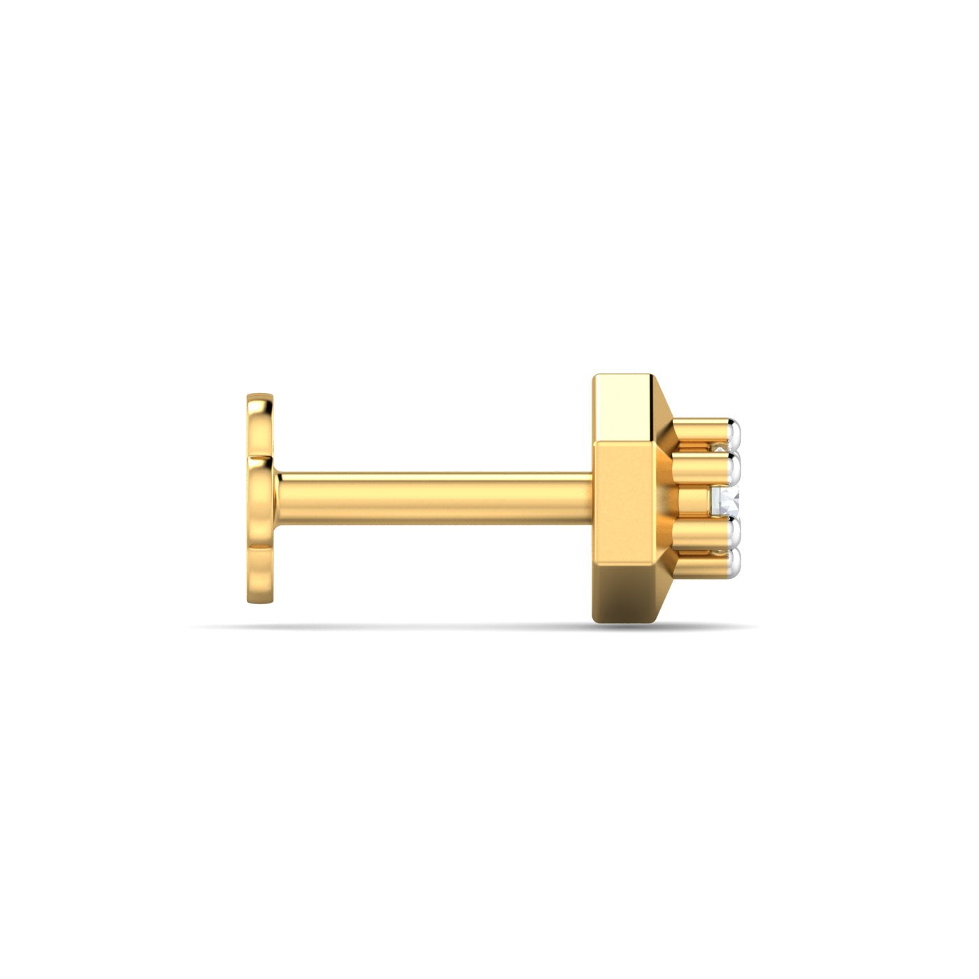 Hexagon Nose Stud