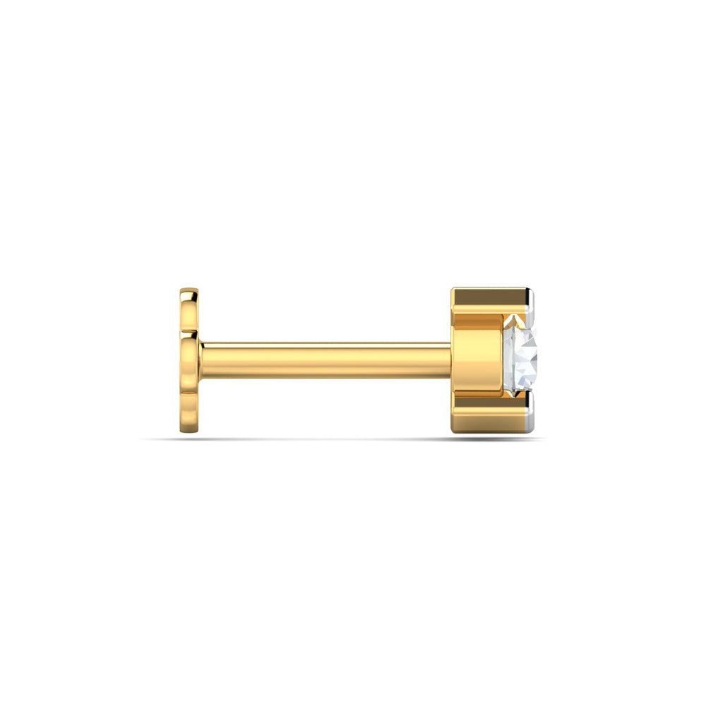 Square Pronged Nose Stud