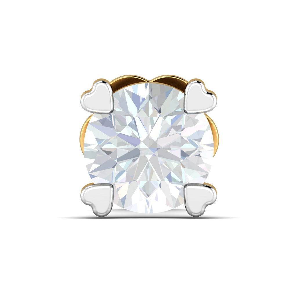 Heart Pronged Nose Stud