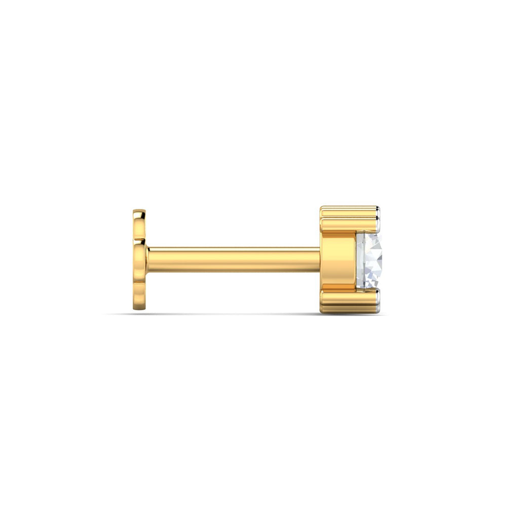 Heart Pronged Nose Stud