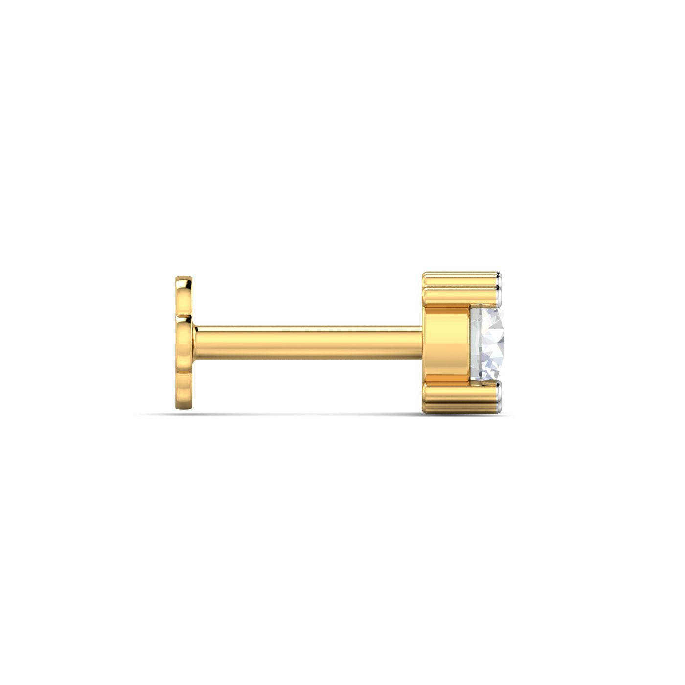Heart Pronged Nose Stud