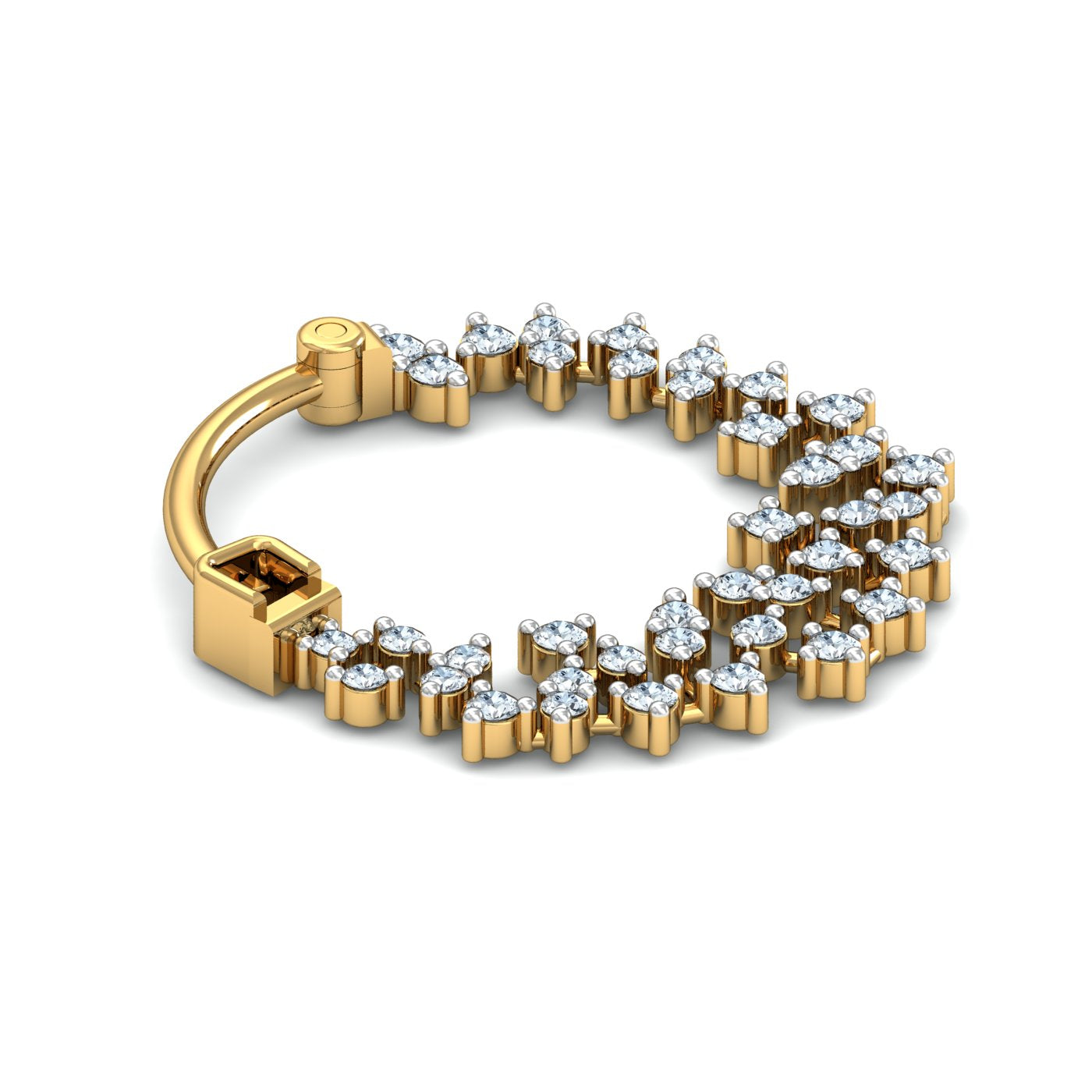 Scattered Diamond Nose Ring