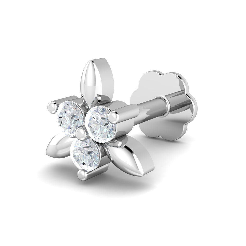 Triangular 0.03 Carat Nose Stud