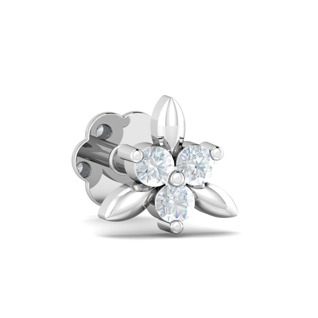 Triangular 0.03 Carat Nose Stud