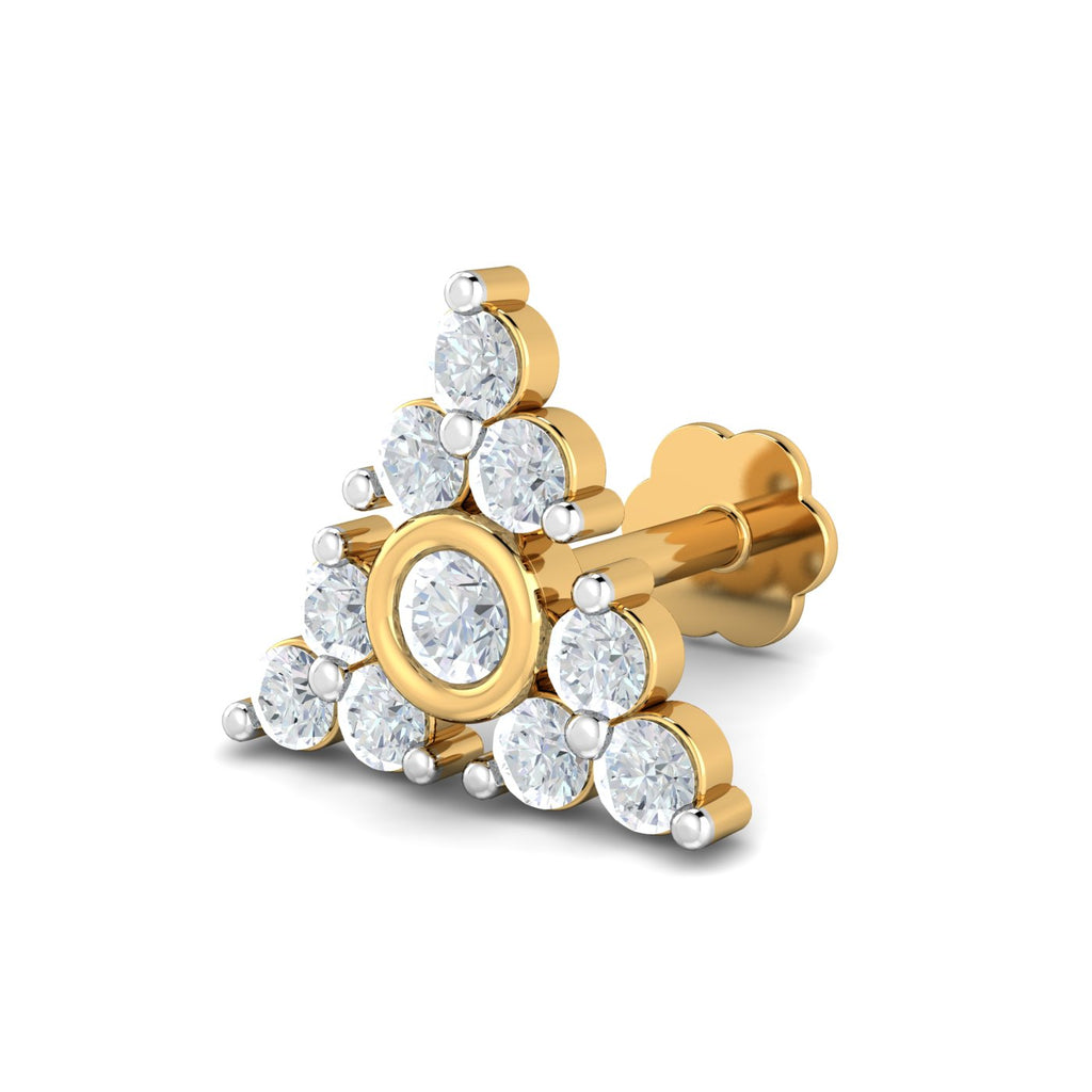 Pyramid 0.15 Carat Nose Stud