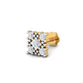 Square Motif 0.09 Carat Nose Stud