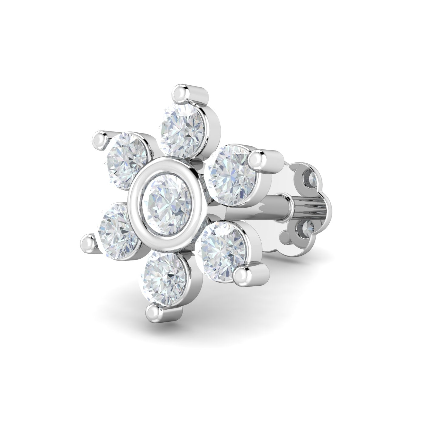 Bezel Love 0.11 Carat Nose Stud