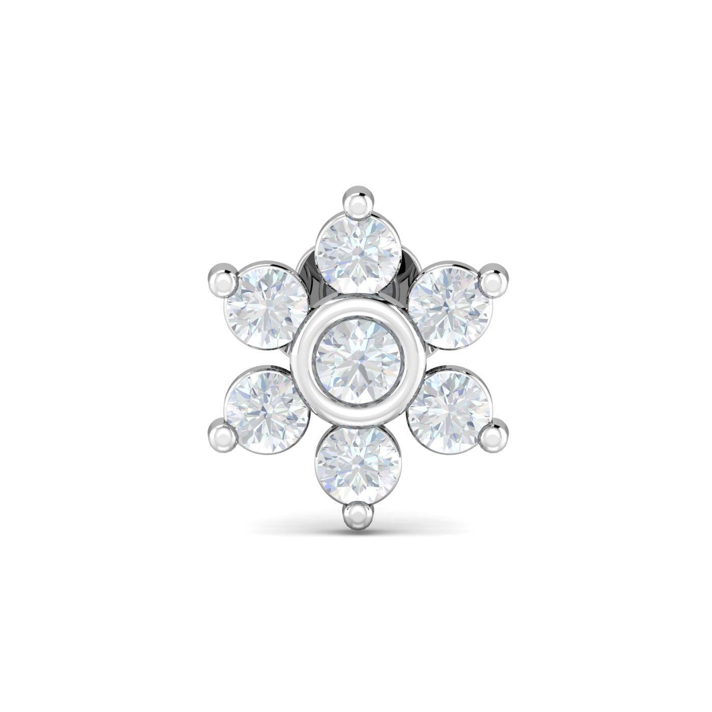 Bezel Love 0.11 Carat Nose Stud