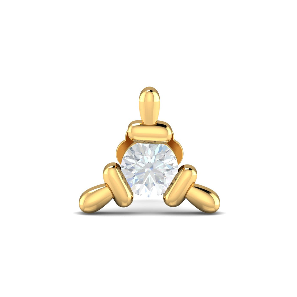 Triangular 0.11 Carat Nose Stud