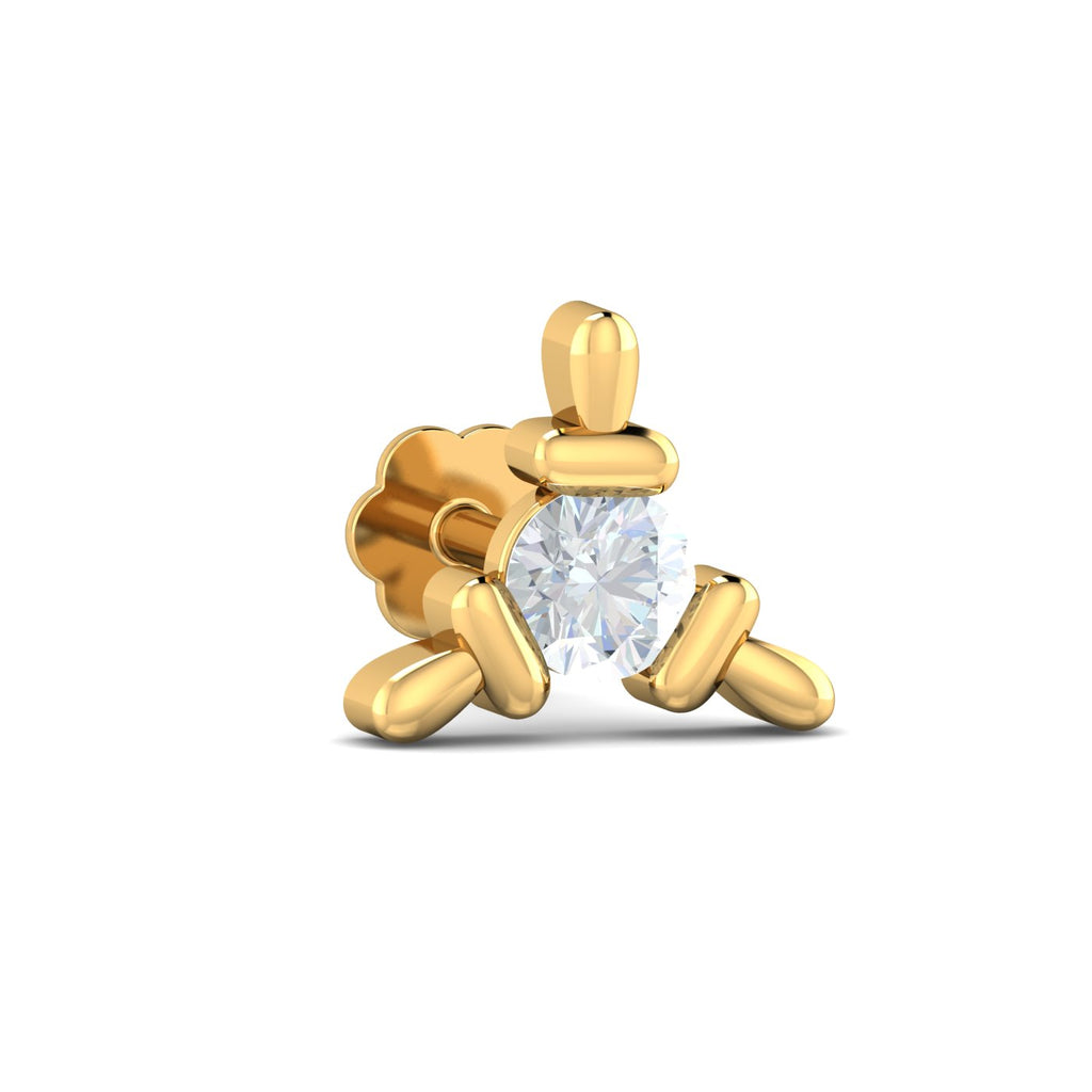 Triangular 0.11 Carat Nose Stud