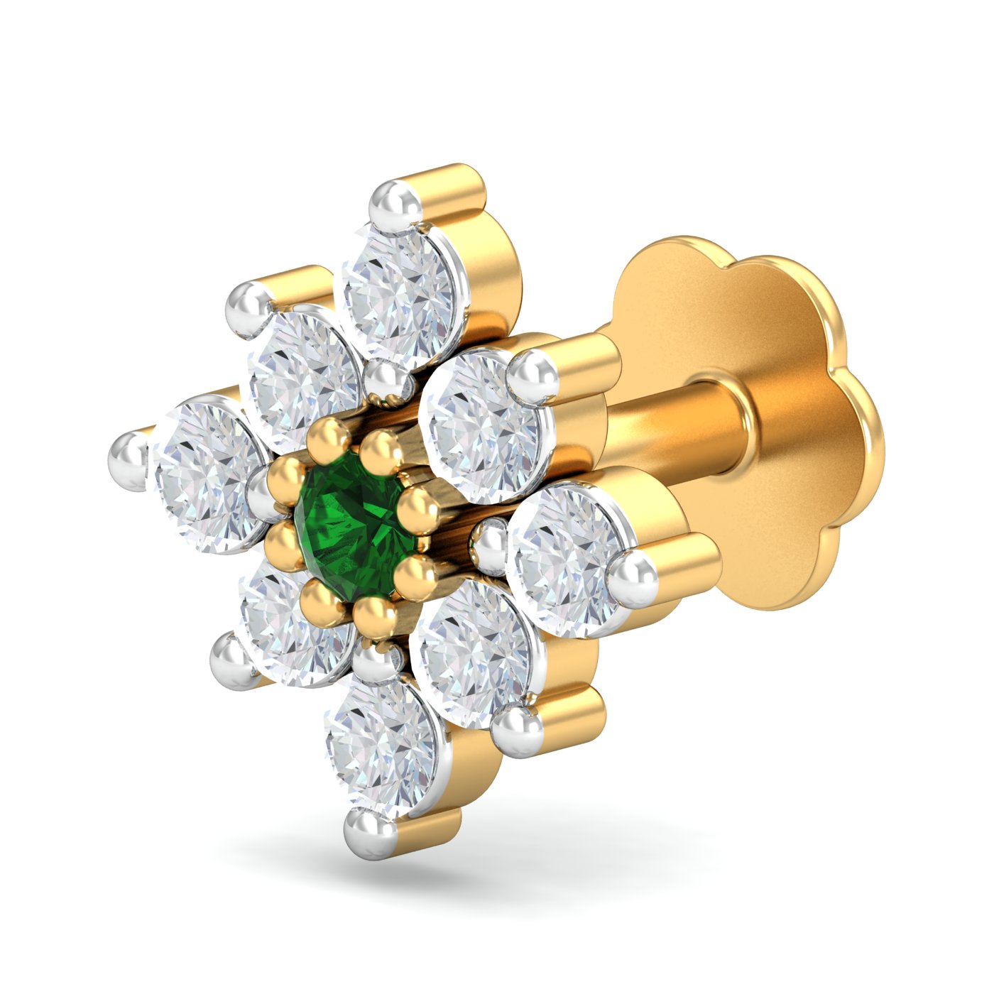 Shagun Emerald Nose Stud