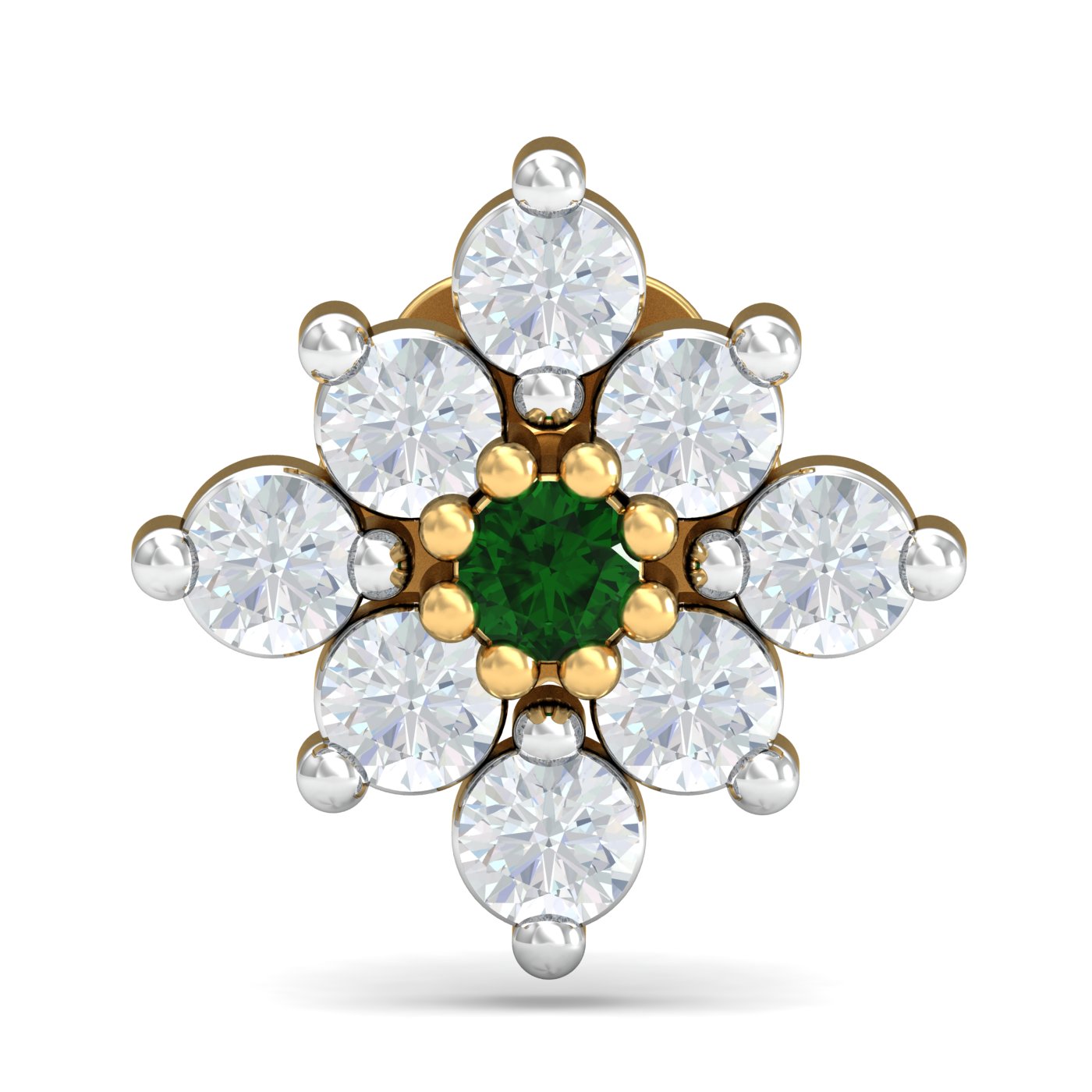 Shagun Emerald Nose Stud
