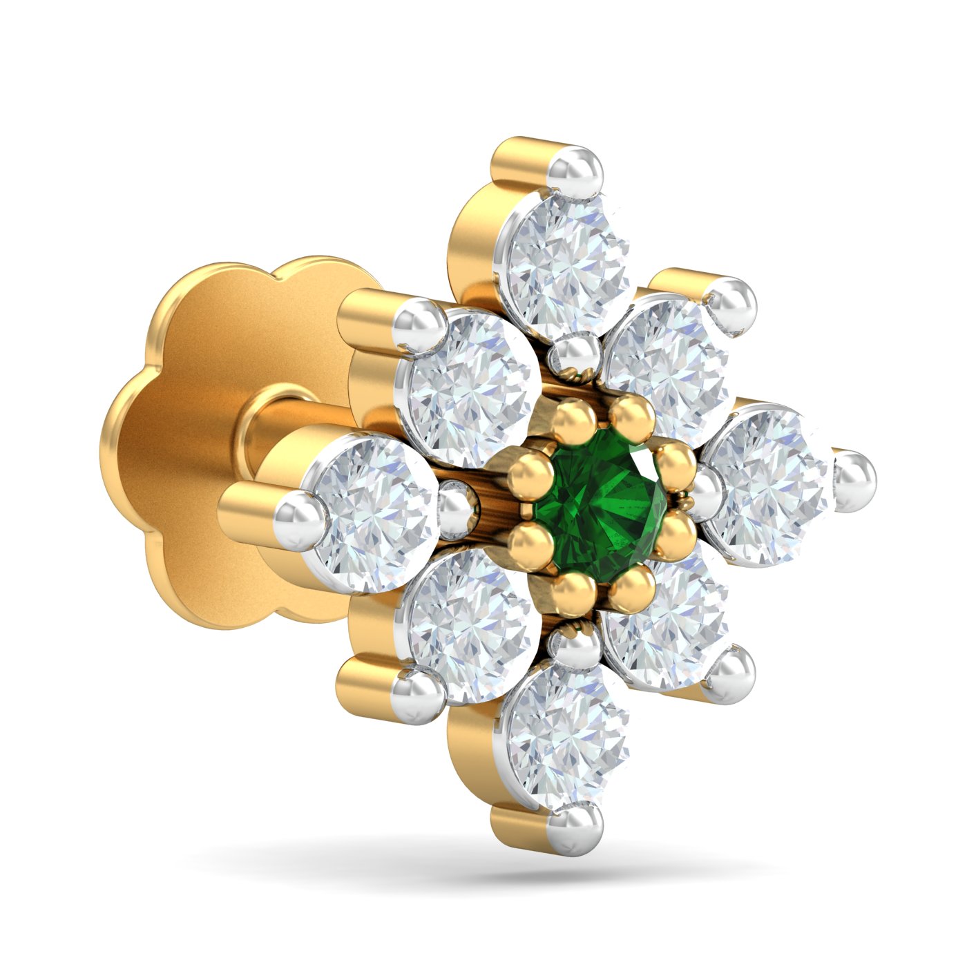 Shagun Emerald Nose Stud