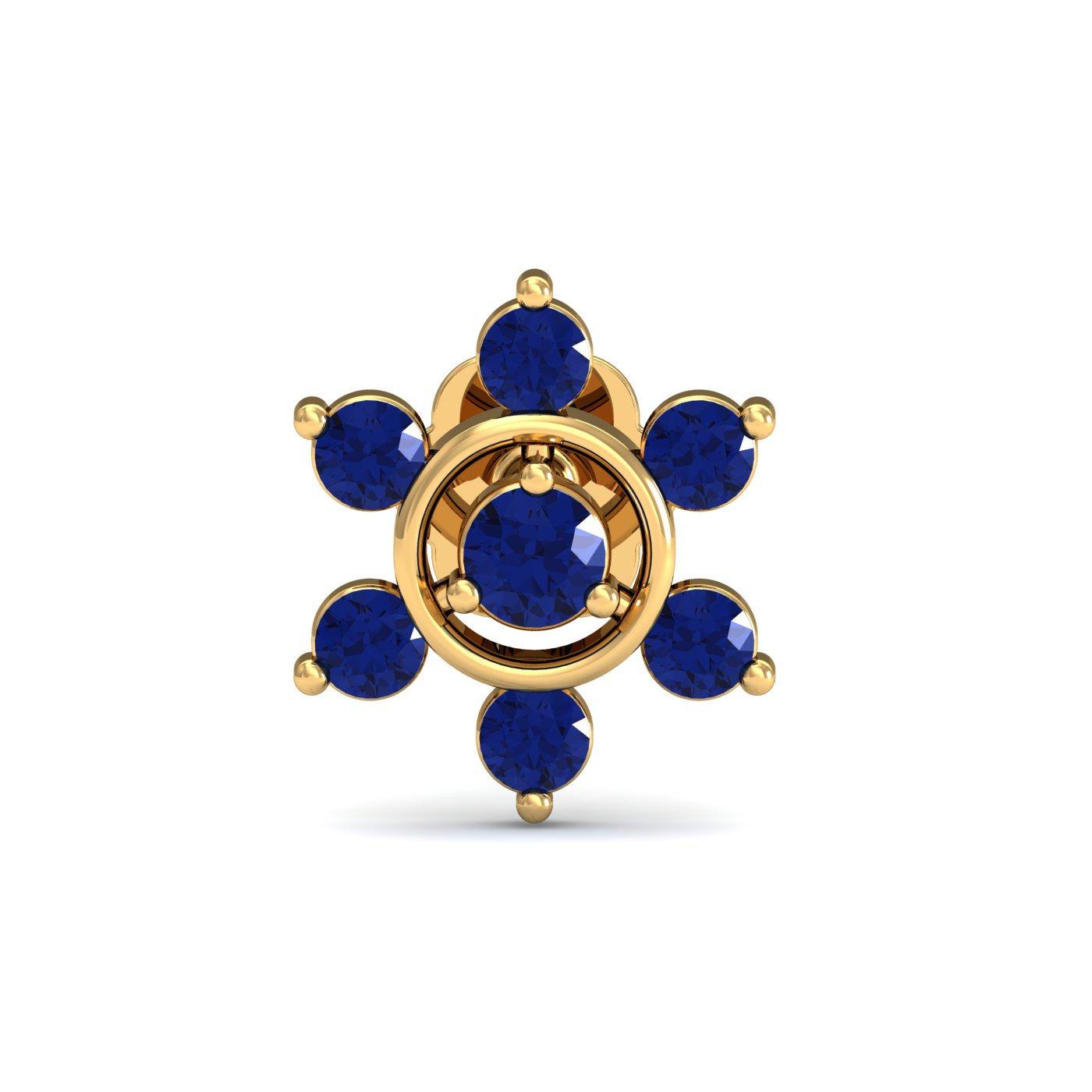 Regina Sapphire Nose Stud
