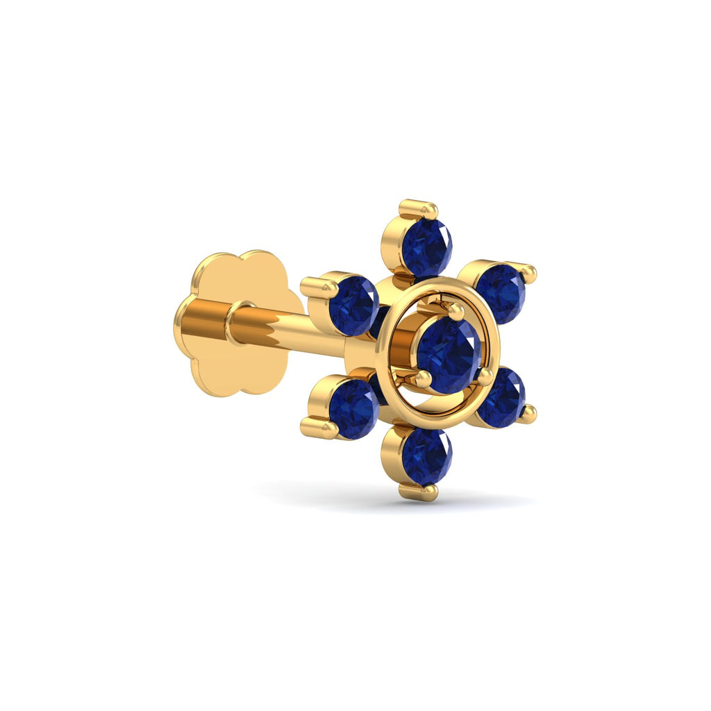 Regina Sapphire Nose Stud