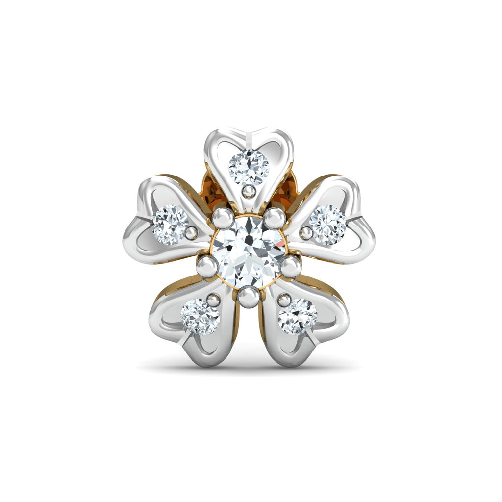 Cinquefoil Diamond Nose Stud