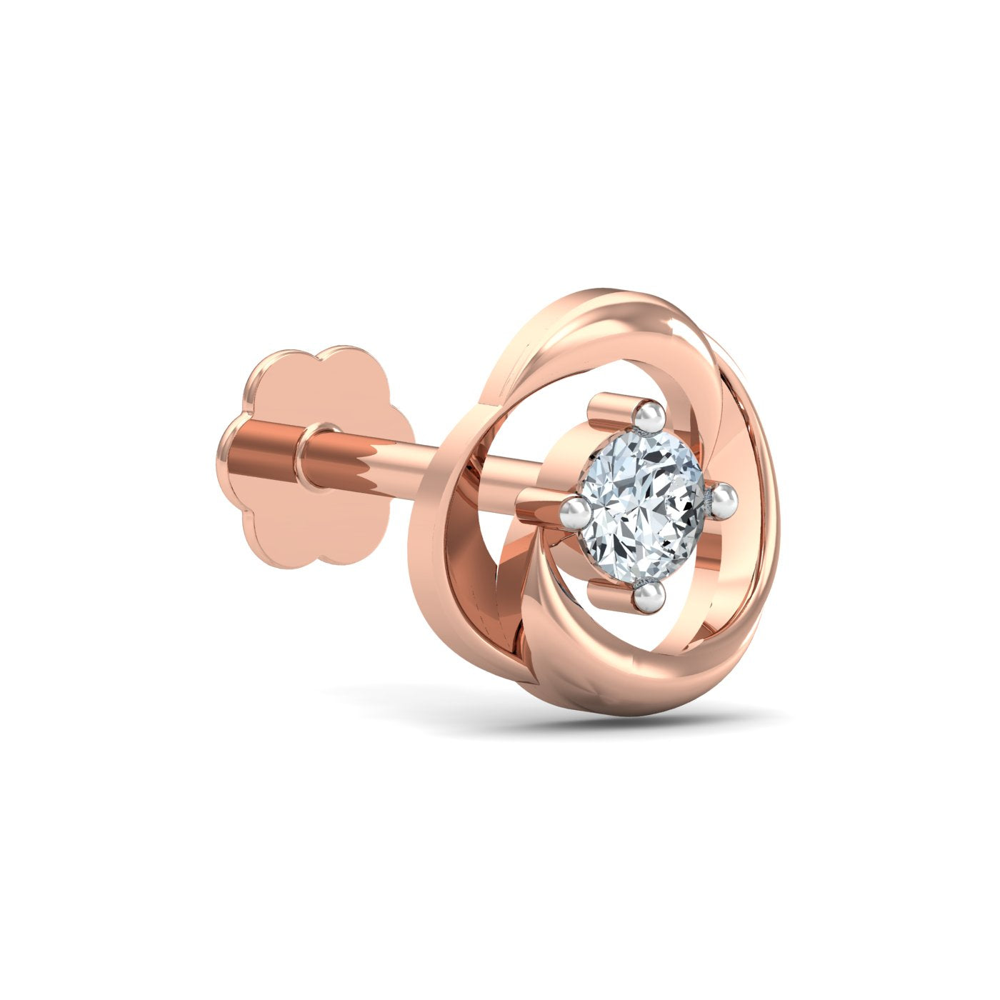 Aislinn Solitaire Nose Stud
