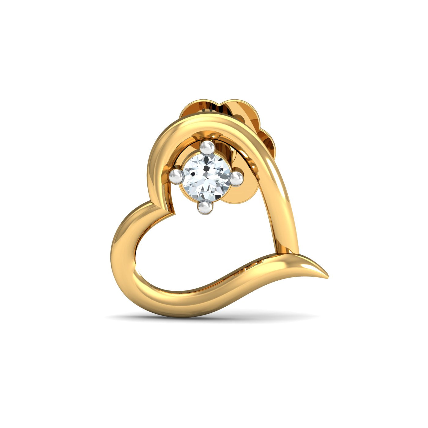 Keily Heart Nose Stud