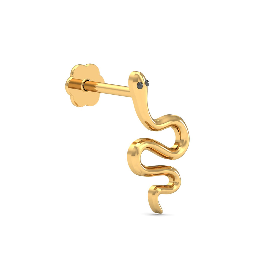 Serpentine Gold Nose Stud