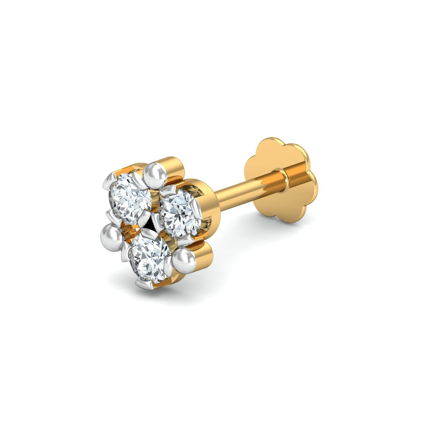 Ailani 3-Diamond Nose Stud