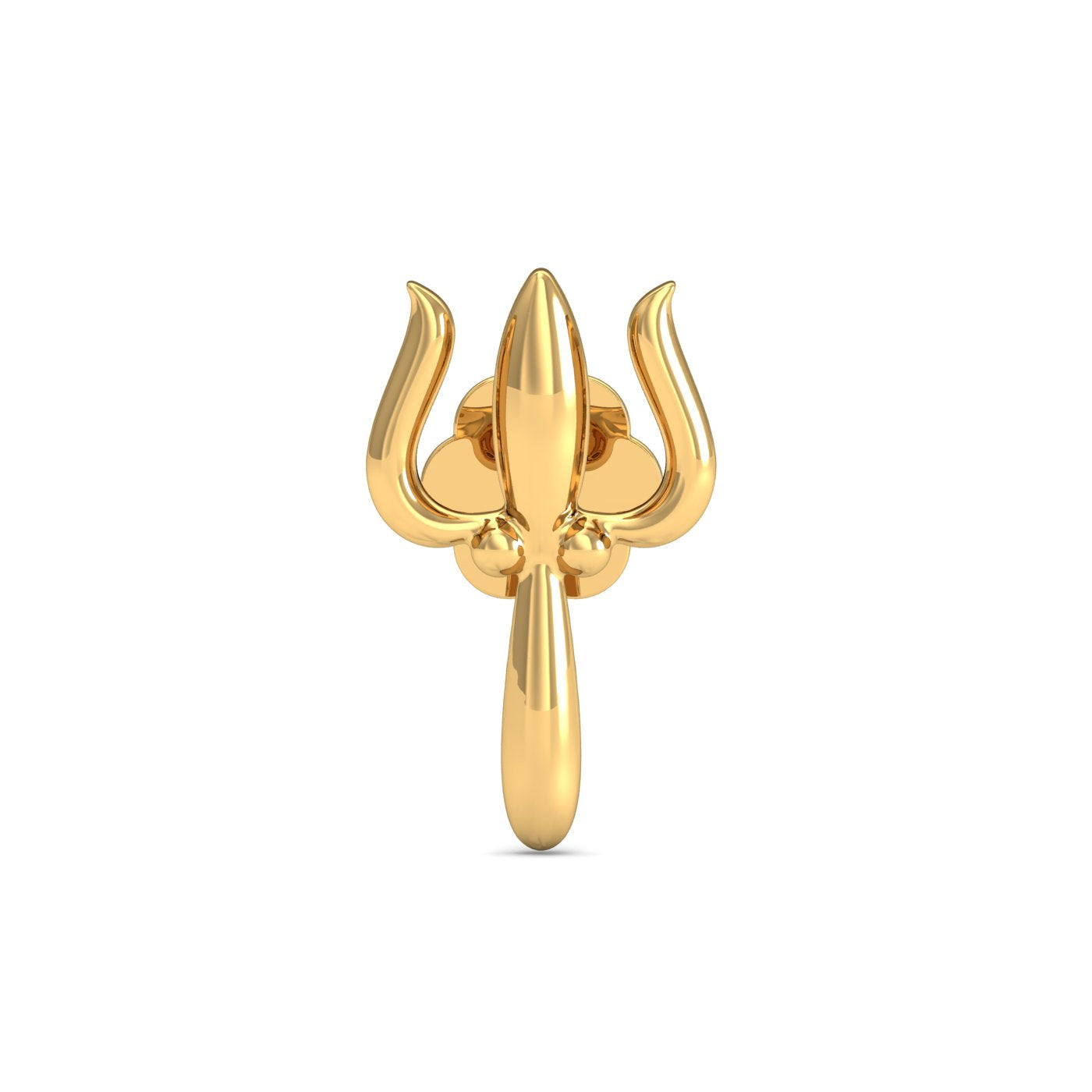 Trident Gold Nose Stud