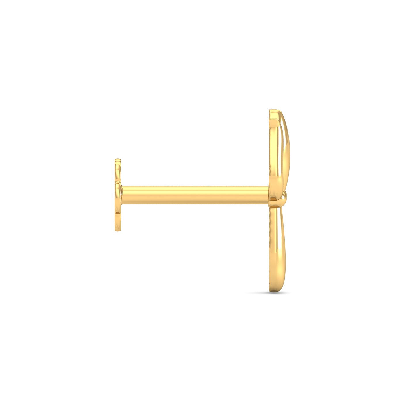 Trident Gold Nose Stud