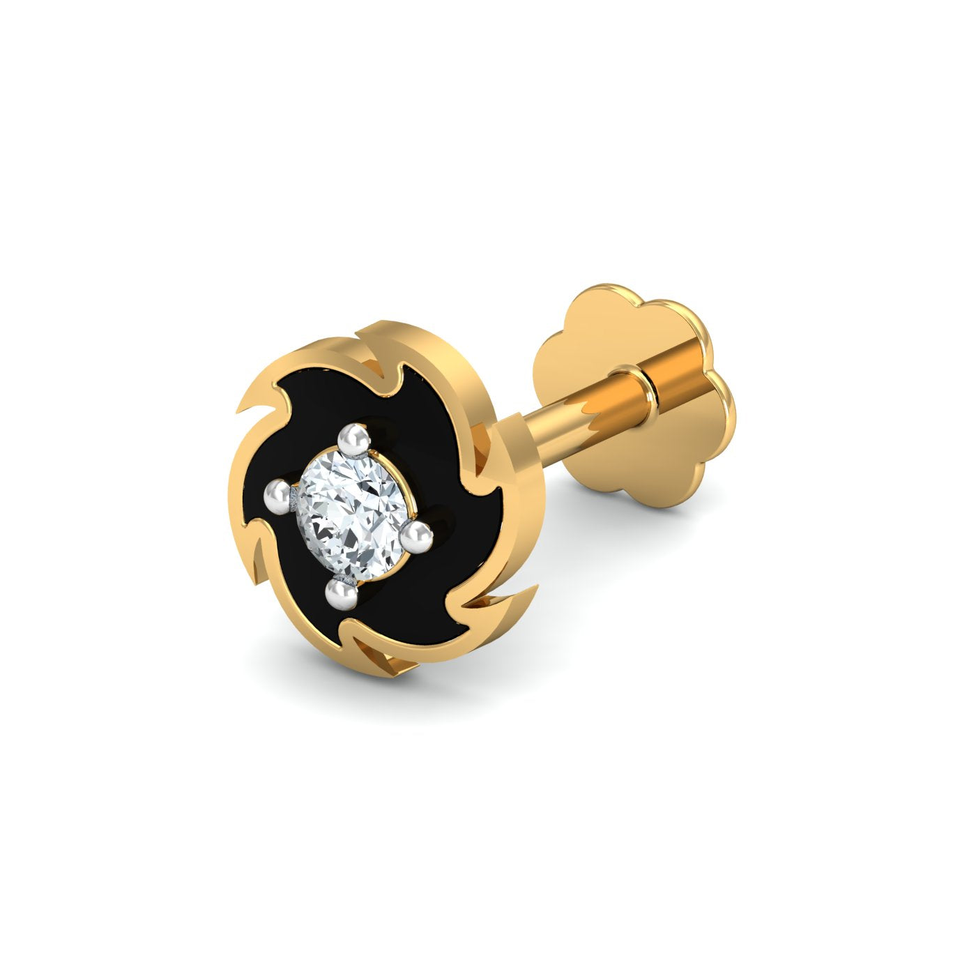 Spinning Disc Nose Stud