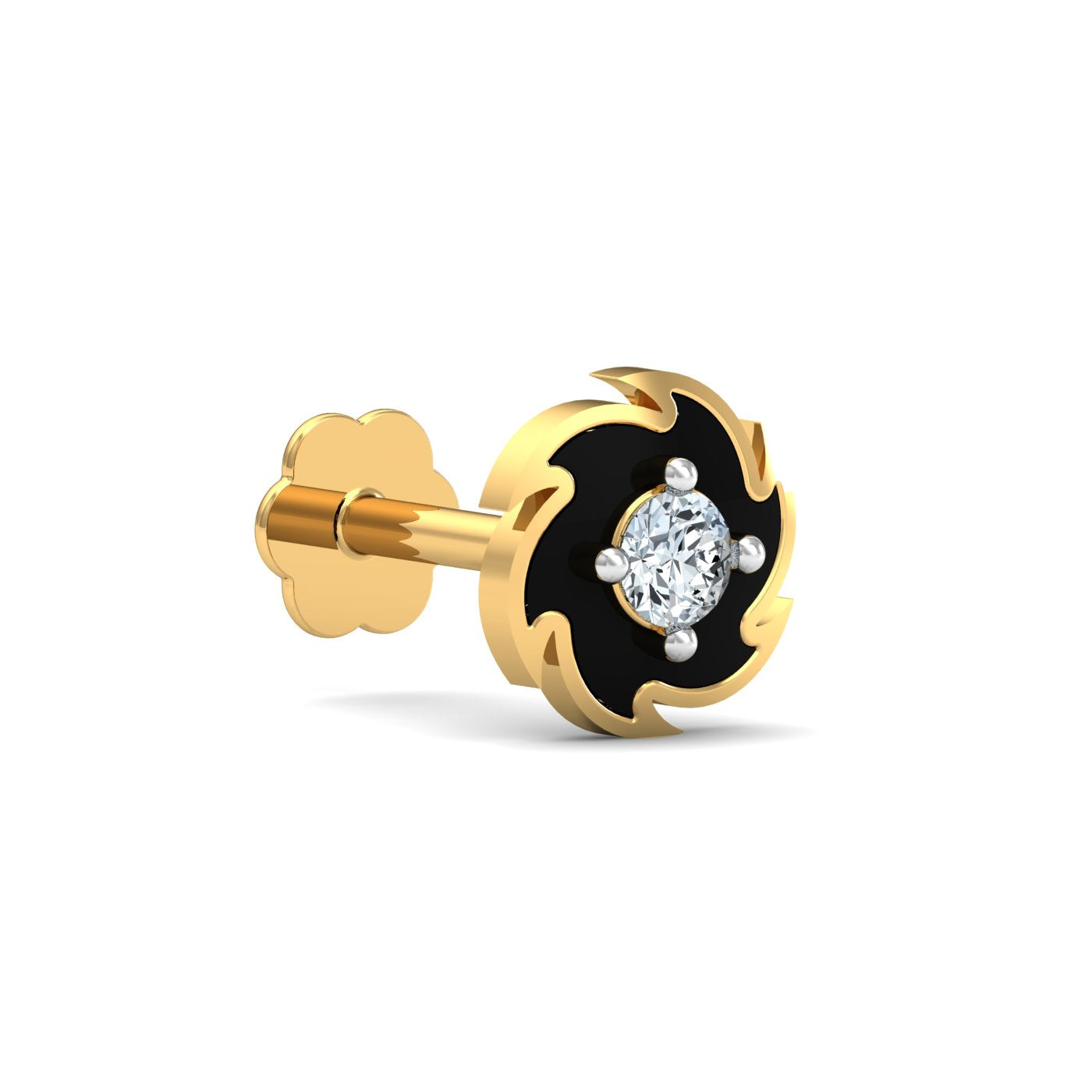 Spinning Disc Nose Stud