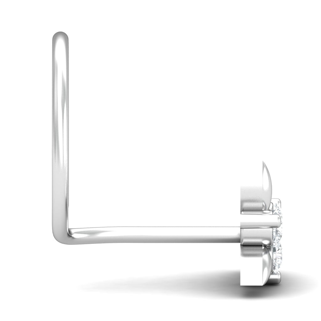Triangular 0.03 Carat Nose Pin