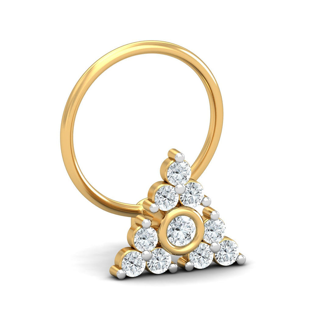 Pyramid 0.15 Carat Nose Pin