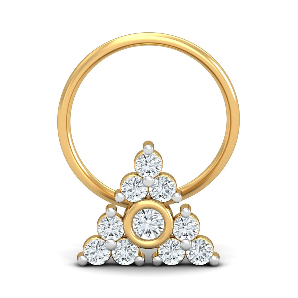 Pyramid 0.15 Carat Nose Pin