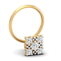 Square Motif 0.09 Carat Nose Pin