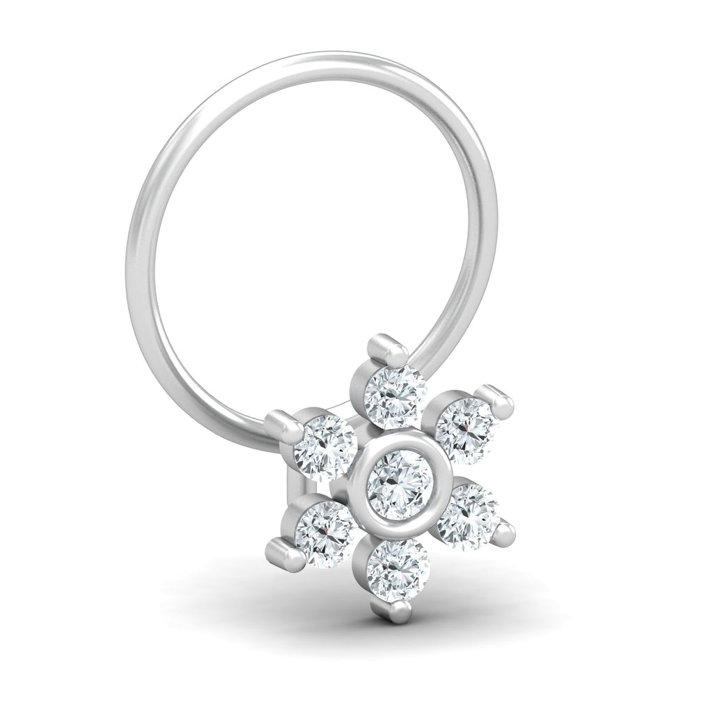 Bezel Love 0.11 Carat Nose Pin