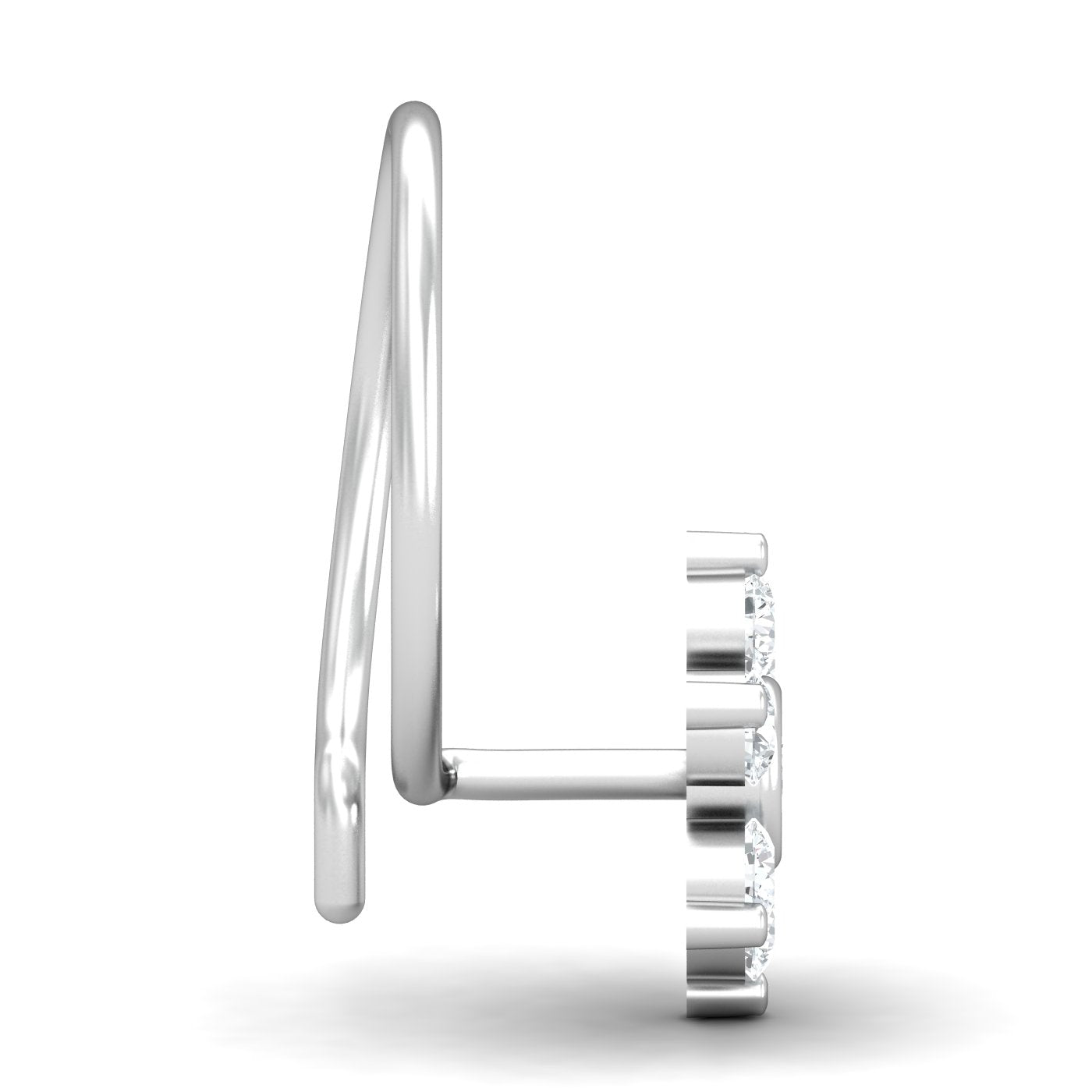 Bezel Love 0.11 Carat Nose Pin