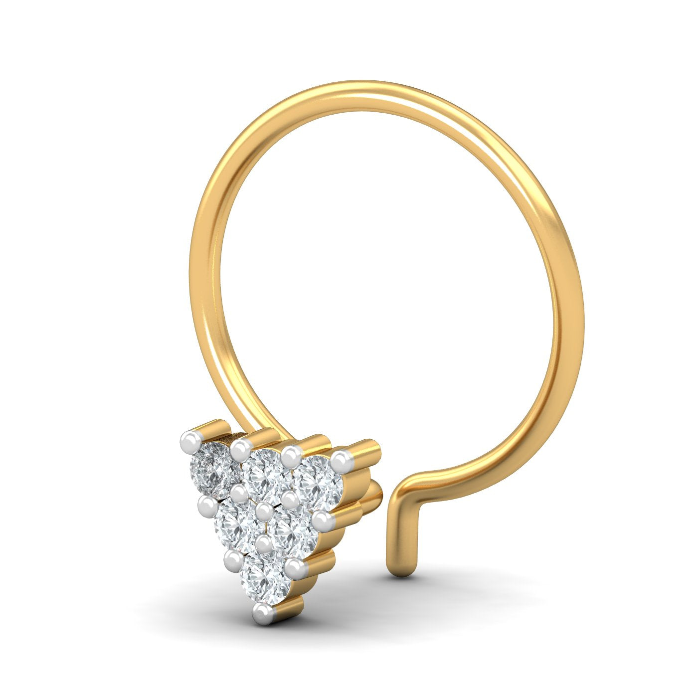 Trikon 0.07 Carat Nose Pin