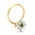 Shagun Emerald Nose Pin
