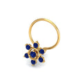 Regina Sapphire Nose Pin