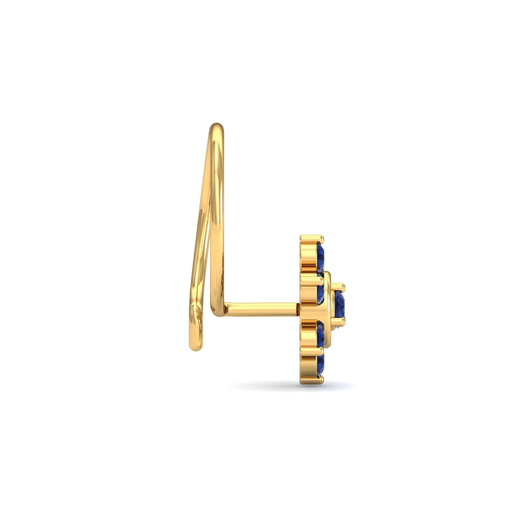 Regina Sapphire Nose Pin