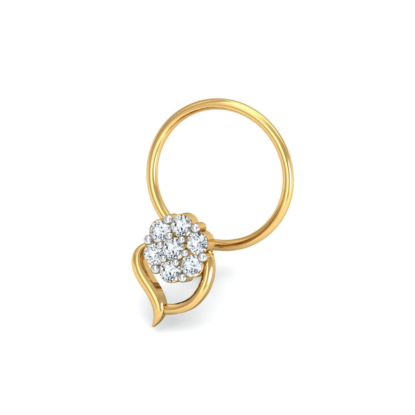 Rima Cluster Nose Pin