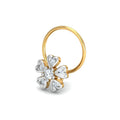 Cinquefoil Diamond Nose Pin