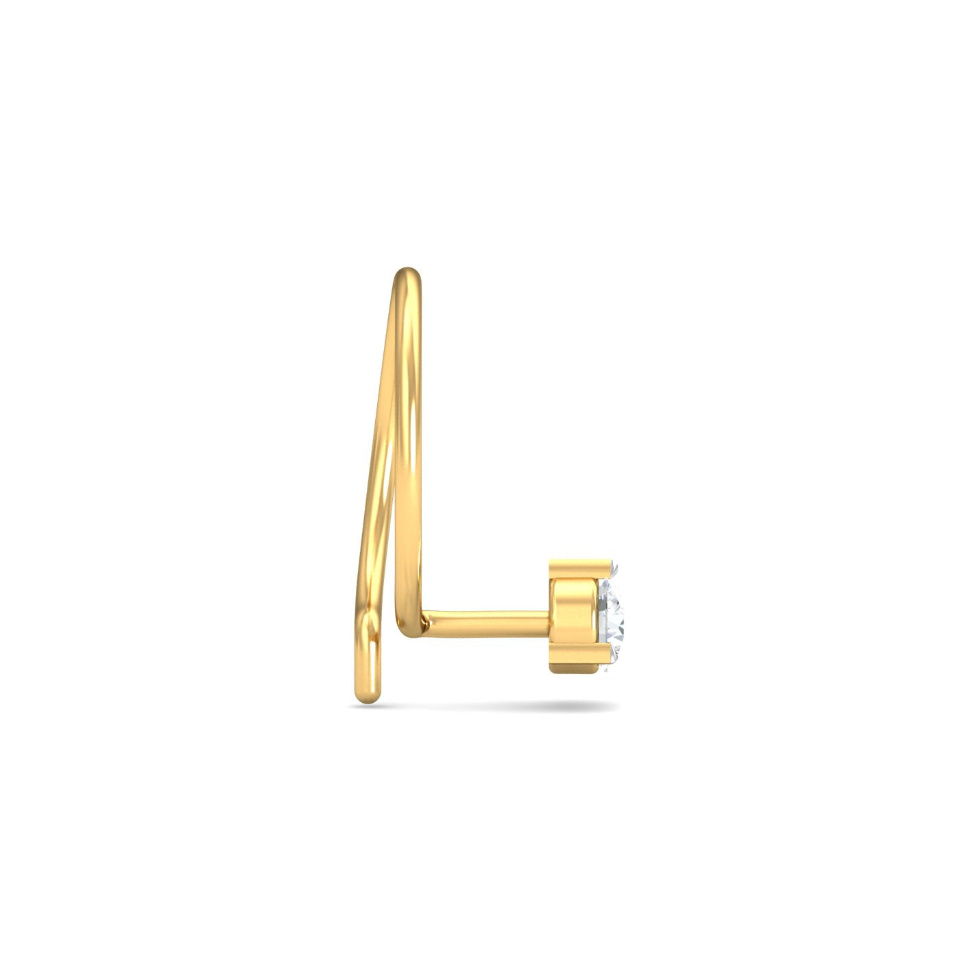 0.09 Carat 3 Prongs Nose Pin