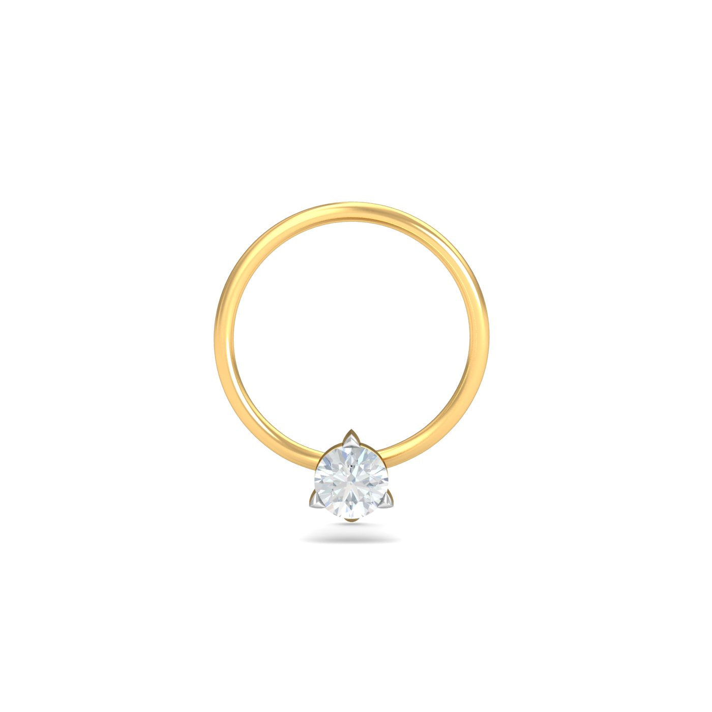 0.07 Carat 3 Prongs Nose Pin