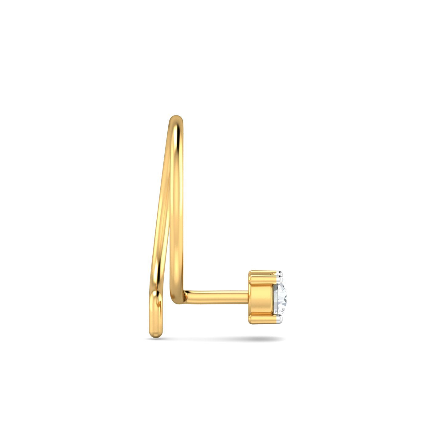 0.07 Carat 4 Prongs Nose Pin